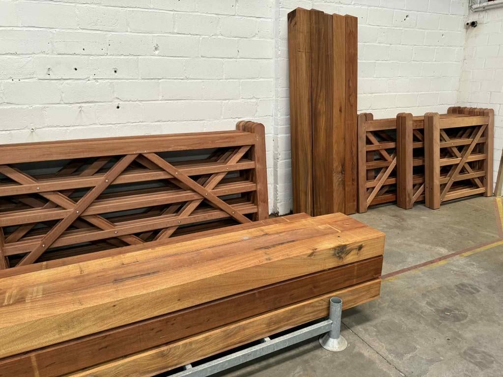 Houten poorten, geimpregneerd of hardhout, Dieren en Toebehoren, Stalling en Weidegang