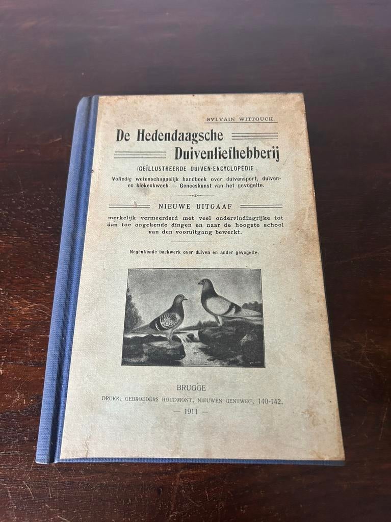 Oud boek Duiven encyclopedie, Ophalen of Verzenden