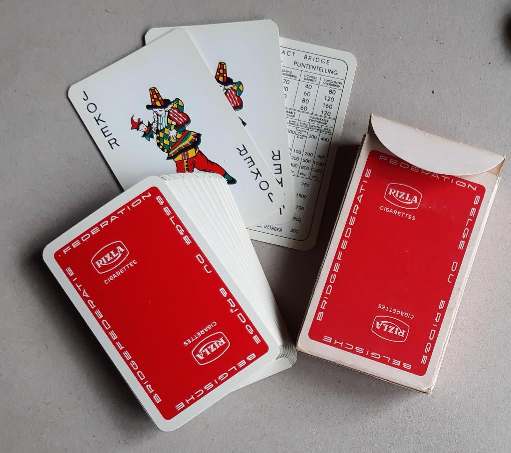 SPEELKAARTEN SIGARETTEN RIZLA RECLAME TABAK TABAC, Ophalen of Verzenden, Speelkaart(en)