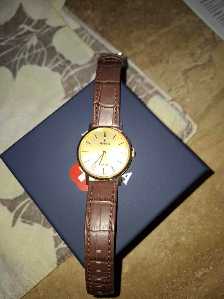 Nieuwe Festina Champagne S'watch, Handtassen en Accessoires, Horloges | Heren, Ophalen of Verzenden