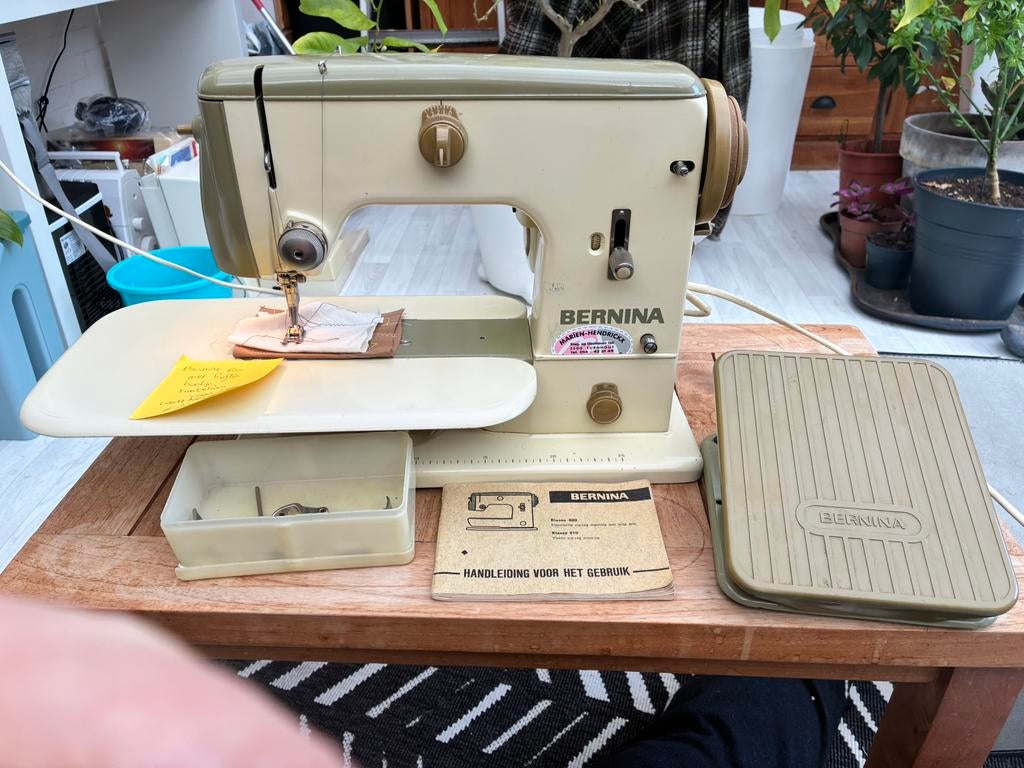Vintage naaimachine bernina 600 jaar 1965, Enlèvement, Utilisé, Machine à coudre, Bernina