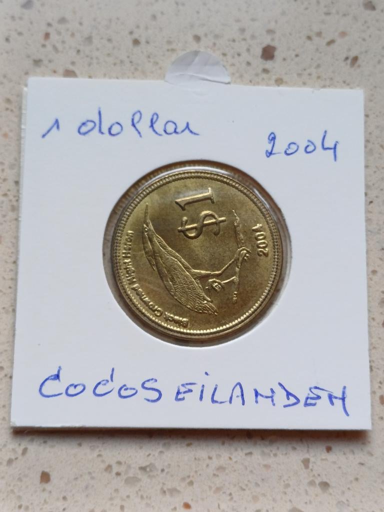 1 dollar 2004  Cocos Eilanden, Ophalen of Verzenden, Losse munt