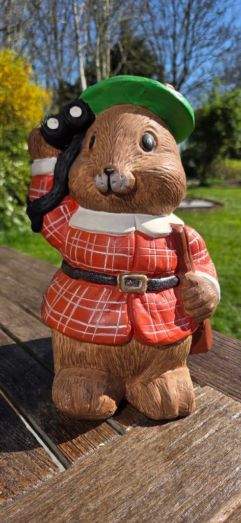 Tirelire/écureuil en pierre vintage, Collections, Tirelires, Enlèvement ou Envoi