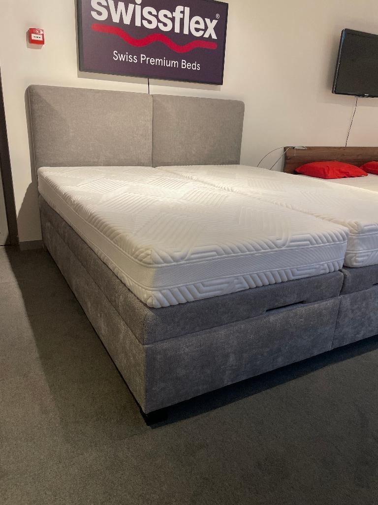 NIEUW - Boxspring met bergruimte 180cm x 200cm compleet, Neuf, Enlèvement ou Envoi, 180 cm, 200 cm