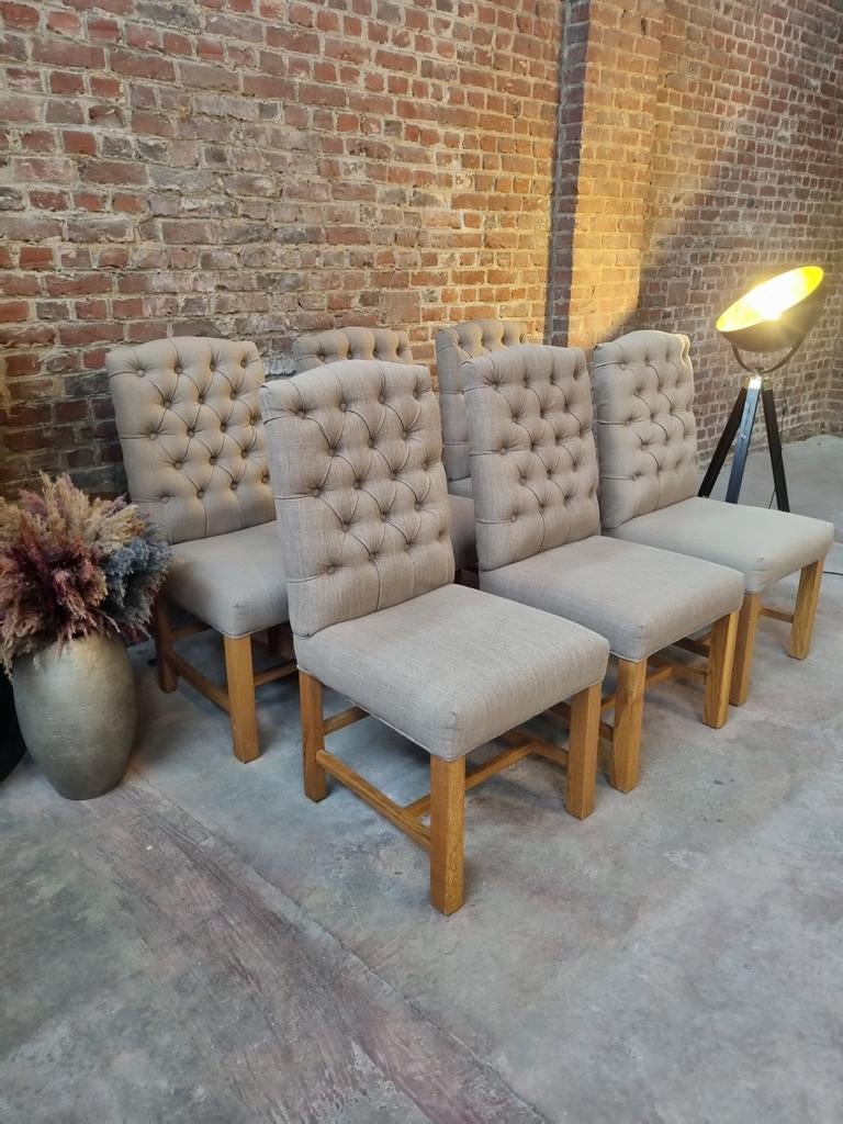 6x landelijke stoelen art:71/26, Ophalen, Overige kleuren, Belgie, Stof