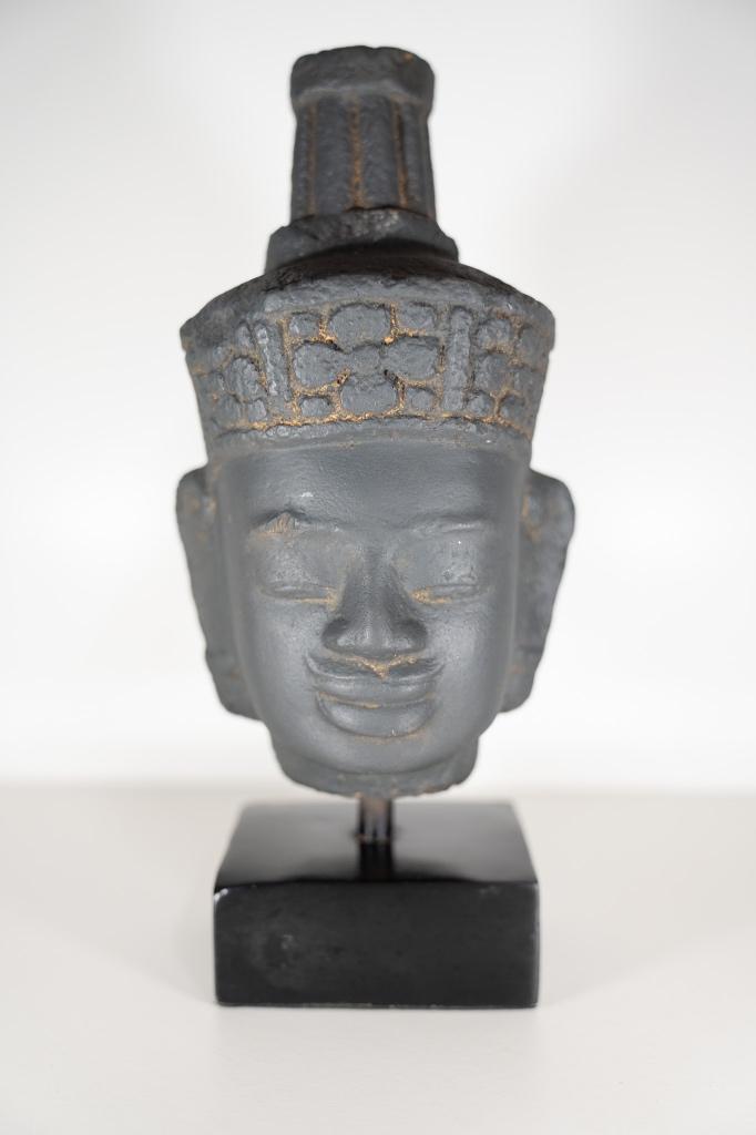 Vintage Boeddha op Voet – Aardewerk – Jaren 60 – 29cm, Antiek en Kunst, Verzenden