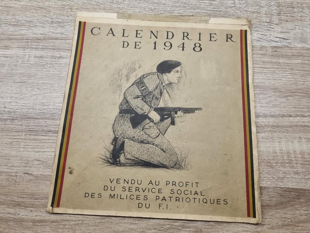 Belgisch Verzet FI - OF Kalender, Collections, Objets militaires | Seconde Guerre mondiale, Armée de terre, Enlèvement ou Envoi