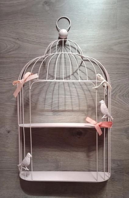 Étagère métallique murale en cage aux oiseaux, Enlèvement, Comme neuf, Décoration murale