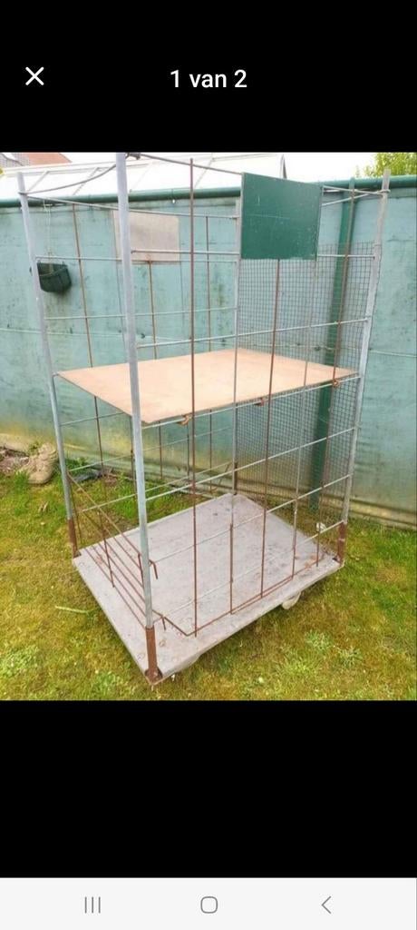 Container, rolcontainer, transsportkar, kar, plantenkar, Doe-het-zelf en Bouw, Transportwagens, Ophalen