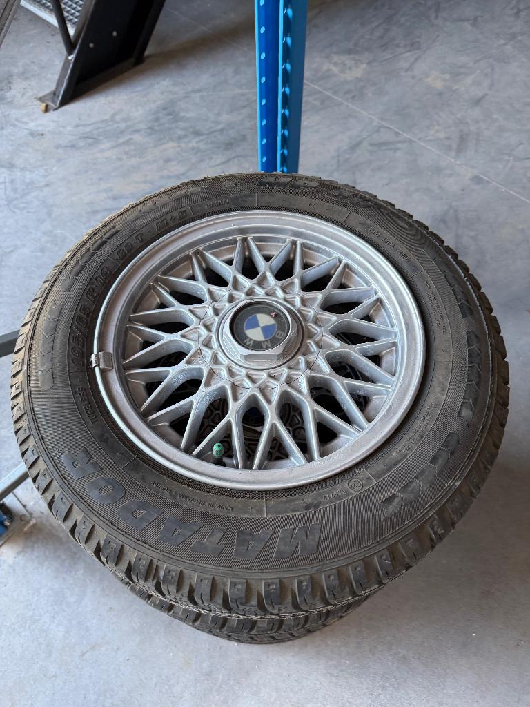 BMW E30 velgen kruisspaak 14" BBS met centercaps!, Auto-onderdelen, Ophalen, 14 inch, Velg(en)