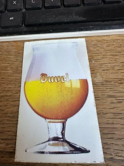 duvel sticker klein, Ophalen of Verzenden, Nieuw, Overige typen, Duvel