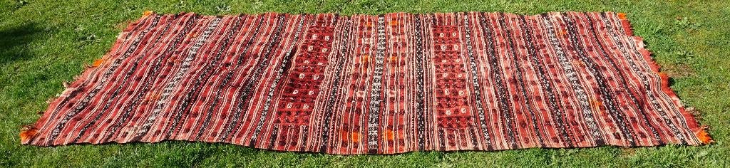 Rare Ancien Tapis Kilim des Régions du Caucase pour Corridor, Antiquités & Art, Enlèvement ou Envoi