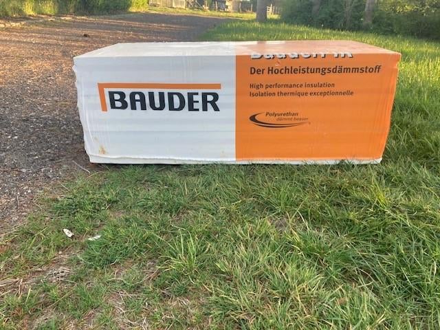 BAUDER PIR ISOLATIEPLAAT, Doe-het-zelf en Bouw, Isolatie en Afdichting, Ophalen, 12 cm of meer, Nieuw, Hardschuim (Pir)