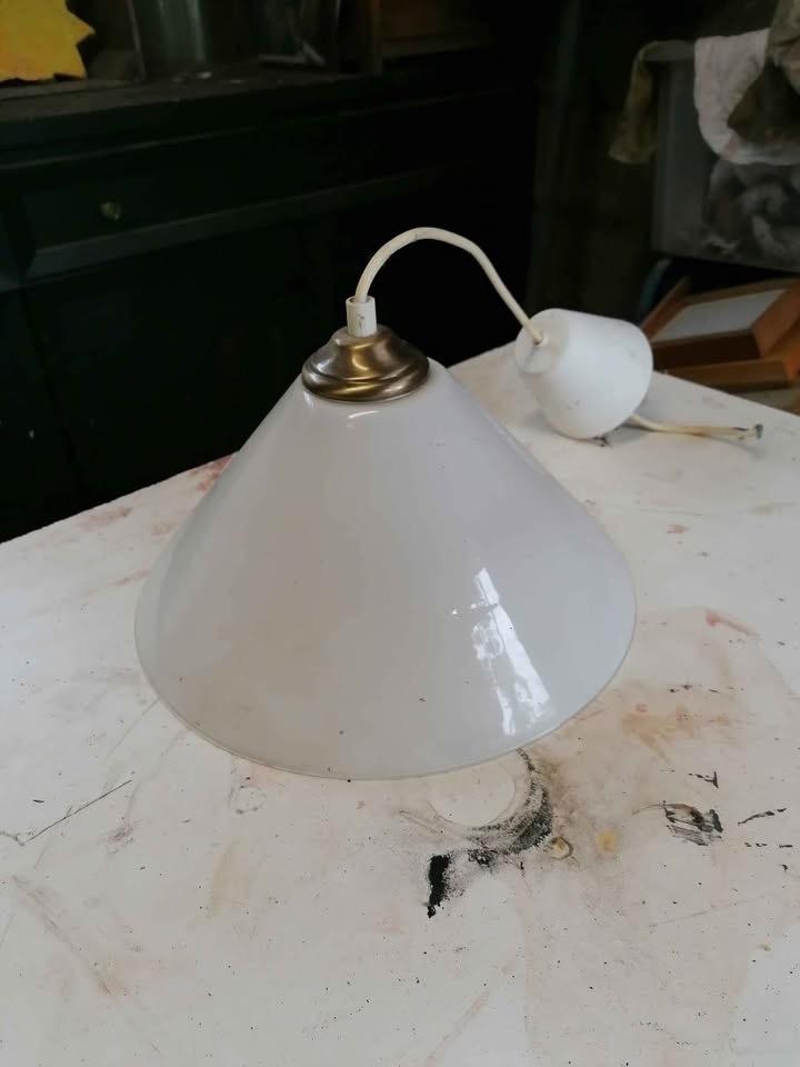 Vintage Ikea Lamp, Huis en Inrichting, Lampen | Hanglampen, Ophalen of Verzenden, Zo goed als nieuw, Glas
