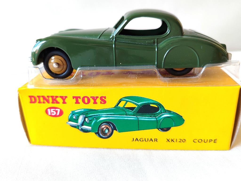 Dinky Atlas _ Jaguar XK120 _ ref. 157 (verte), Enlèvement ou Envoi, Comme neuf, Voiture, Dinky Toys