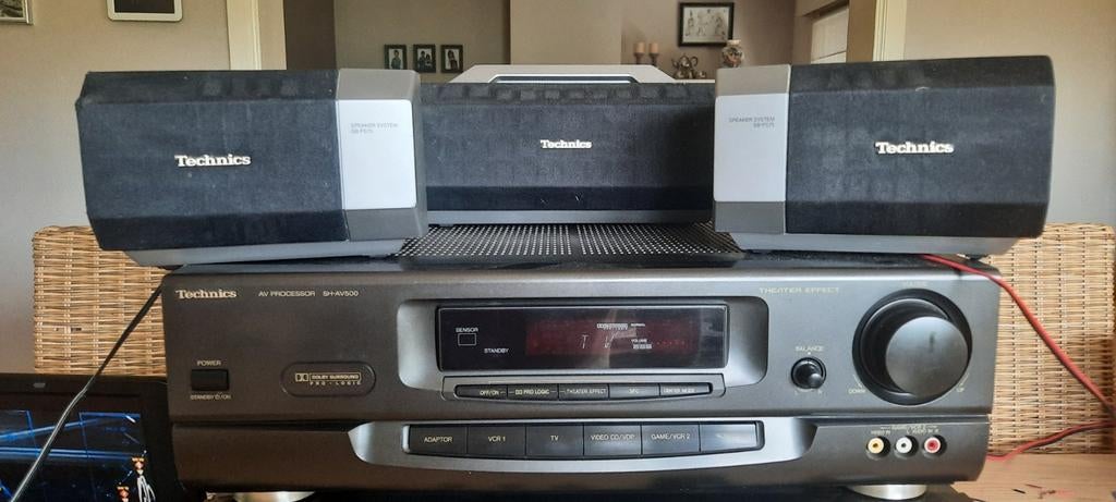 Technics SH-AV500 surround processor met afstandbediening., Enlèvement, Utilisé, Moins de 60 watts