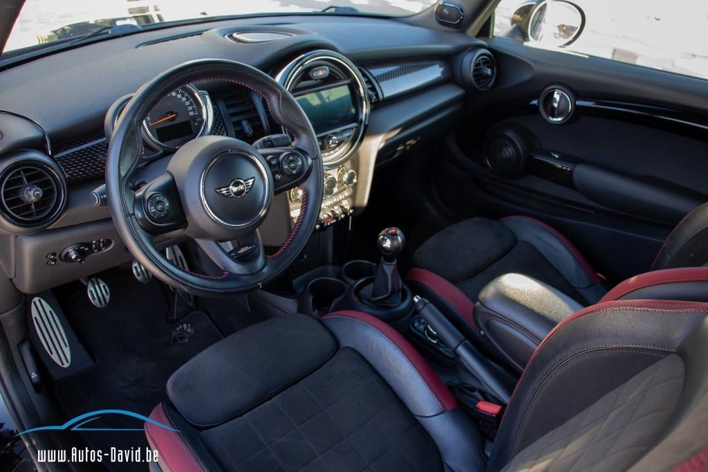 Mini Cooper S Cabrio John Cooper Works 2.0 Turbo SPORTZETELS, Auto's, Mini, Voorwielaandrijving, 4 cilinders, Cabriolet, Zwart