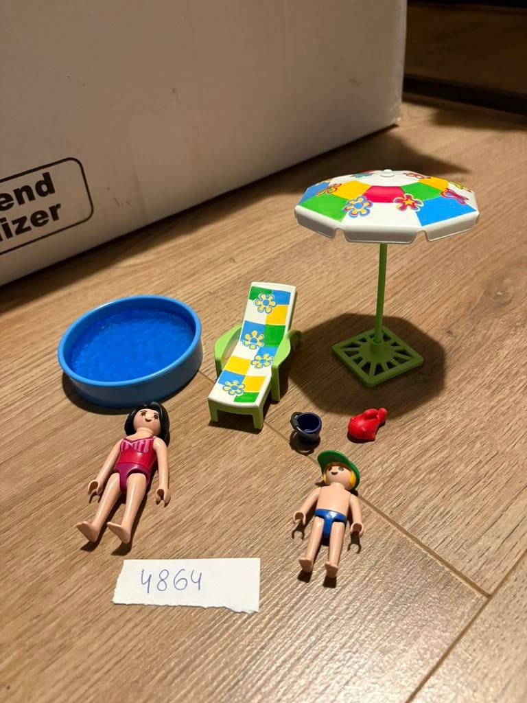 Playmobil 4864 Zwembad set, Ophalen of Verzenden, Zo goed als nieuw