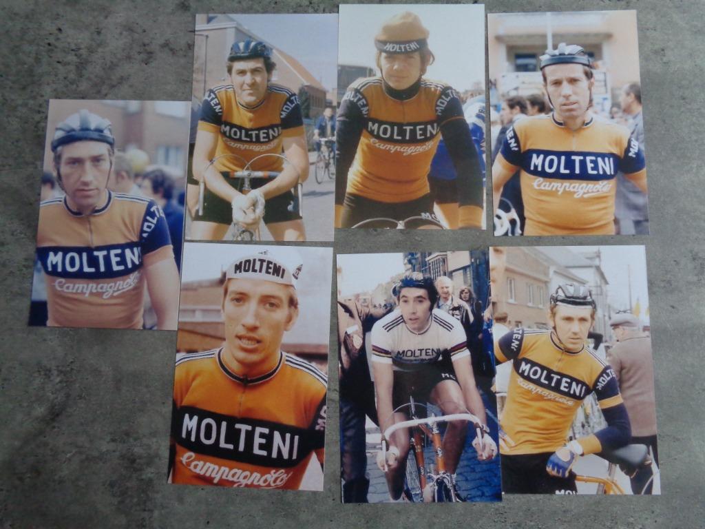 MOLTENI   EDDY MERCKX ploeg  7x foto's jos huysmans   , Ophalen of Verzenden