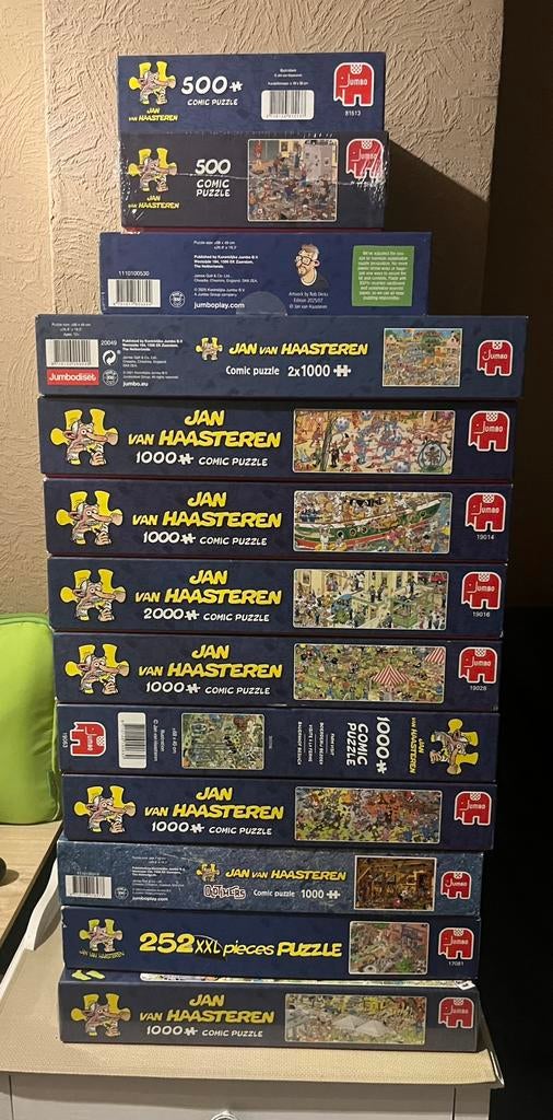 Jan van haasteren puzzels (diverse titels zie info), Ophalen of Verzenden, Zo goed als nieuw