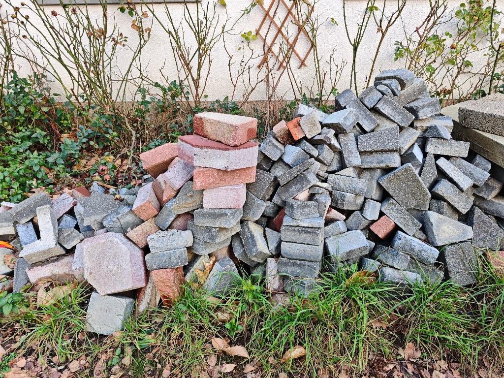 Klinker overschot, Béton, Enlèvement, Utilisé, Briques