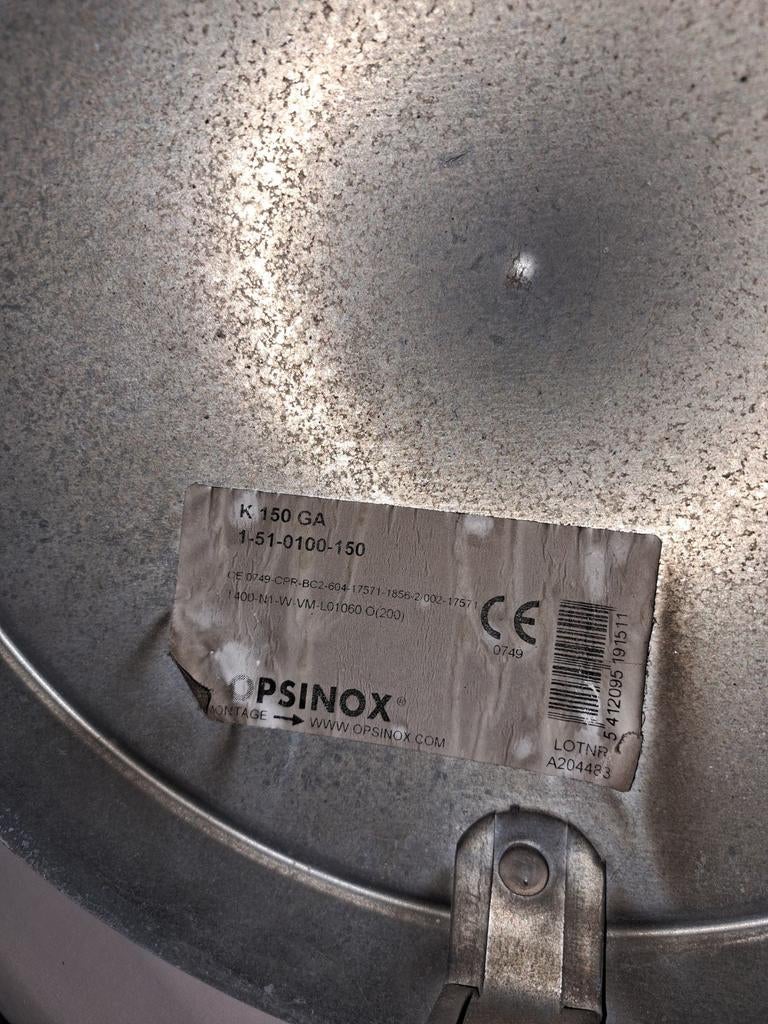 Galvanise schouwkap, Ophalen