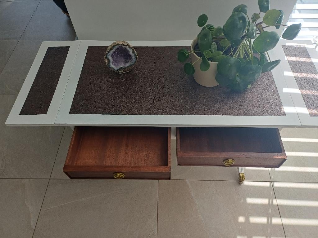 Vintage - très belle table basse, Mid century, Chêne, 50 à 100 cm, Enlèvement