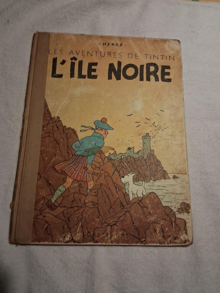 Tintin "L'Ile Noire" 1943, Livres, BD, Une BD, Enlèvement, Utilisé, Hergé