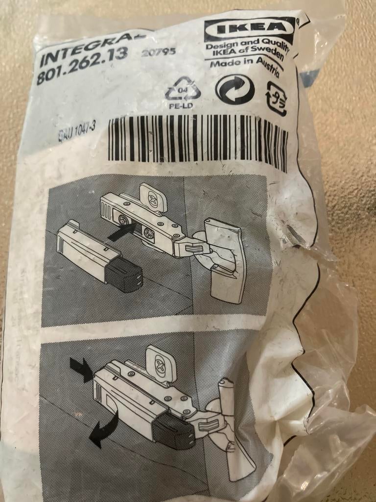 Dempers voor op integral scharnieren 4 in totaal, Ophalen, Nieuw, Inox