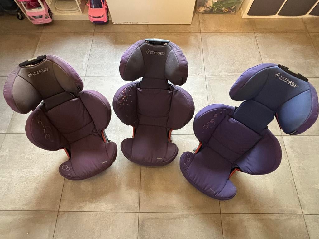 Lot de 3 sièges auto Maxi-Cosi Ferofix, Enfants & Bébés, Sièges auto, 15 à 36 kg, Enlèvement, Utilisé, Protection latérale
