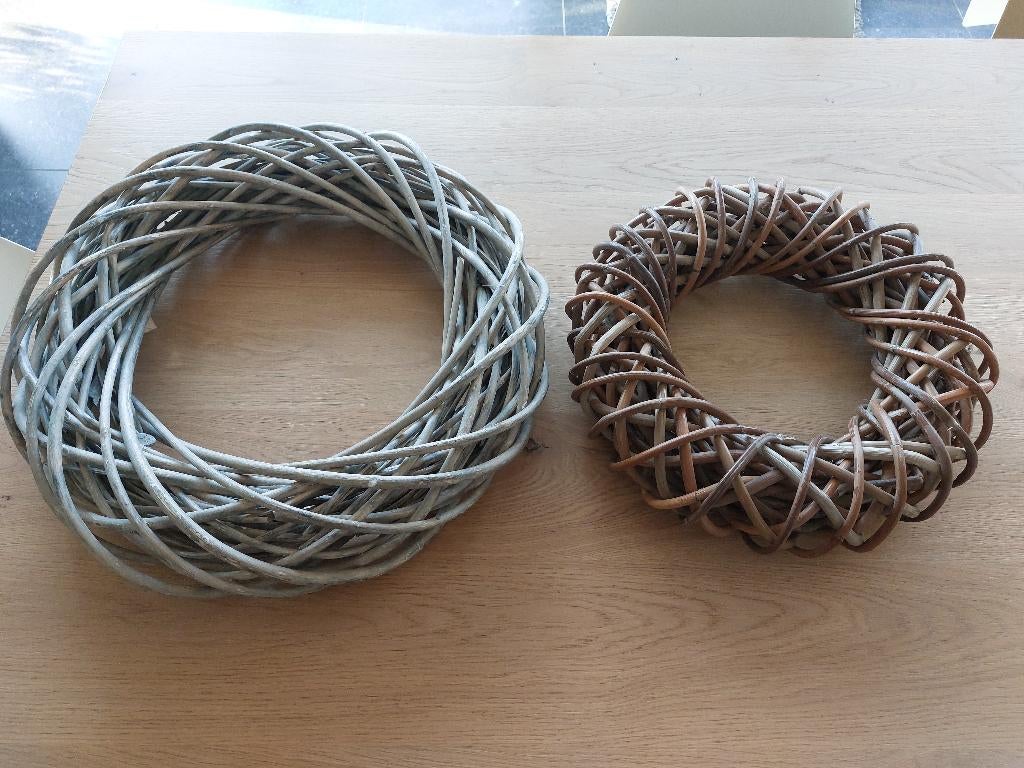 Kransen in hout, Huis en Inrichting, Woonaccessoires | Kransen, Ophalen, Zo goed als nieuw