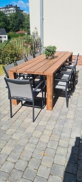 🤩🤩🤩🤩AZOBE tuintafel  op maat.. 🤩🤩🤩🤩, Ophalen, Nieuw, Rechthoekig, Hout