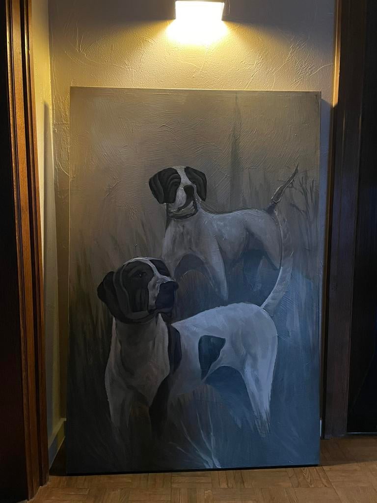 Schilderij jacht, Huis en Inrichting, Ophalen, Zo goed als nieuw, Schilderij