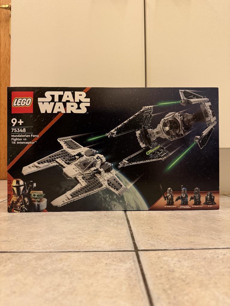 Lego 75348 - Mandalorian Fang Fighter vs. TIE Interceptor, Kinderen en Baby's, Speelgoed | Duplo en Lego, Nieuw, Lego, Complete set
