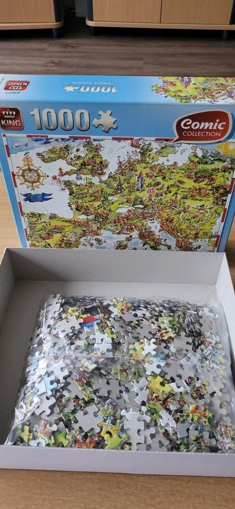 Puzzle Crazy Europe, collection de bandes dessinées, King, 1, Antiquités & Art, Enlèvement ou Envoi