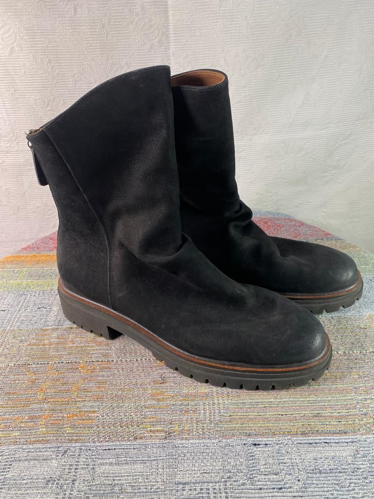 Paul Green Zwarte Leren Boots met Rits – Maat 42.5, Verzenden, Zwart, Lage of Enkellaarzen, Zo goed als nieuw