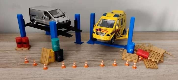 1:43 props voor modelauto dioramas, Verzenden, Nieuw, Overige typen, Overige merken