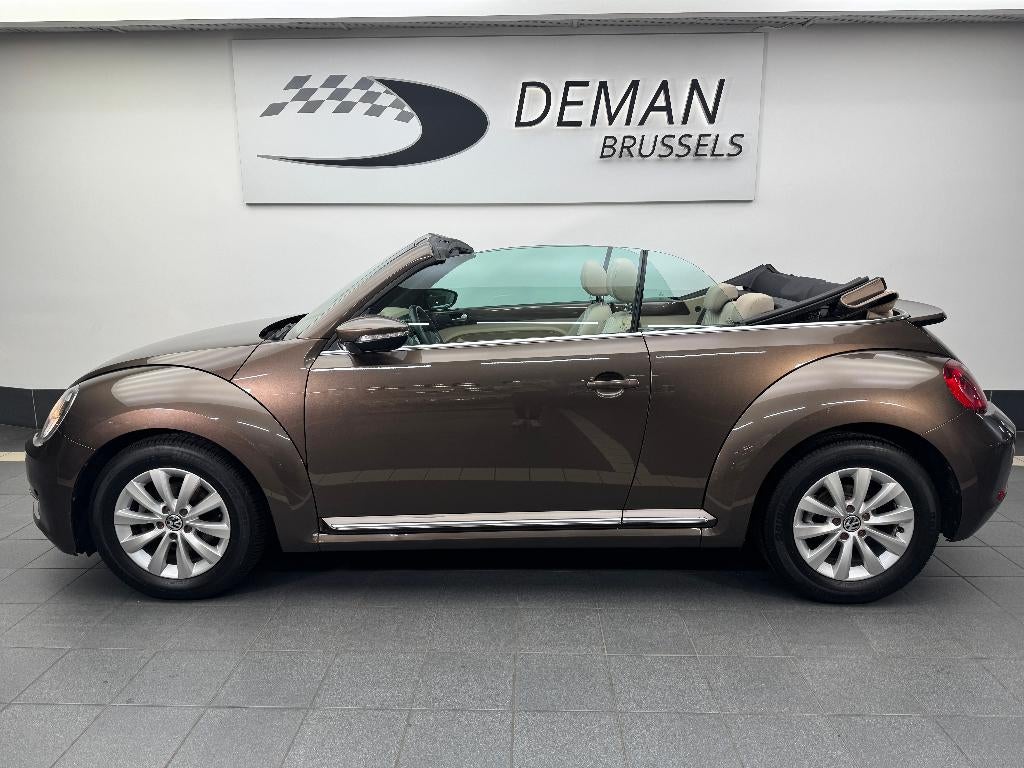 Volkswagen New Beetle brun métallisé Cab 1.2 TSI, Autos, 1197 cm³, Achat, Entreprise, Cabriolet
