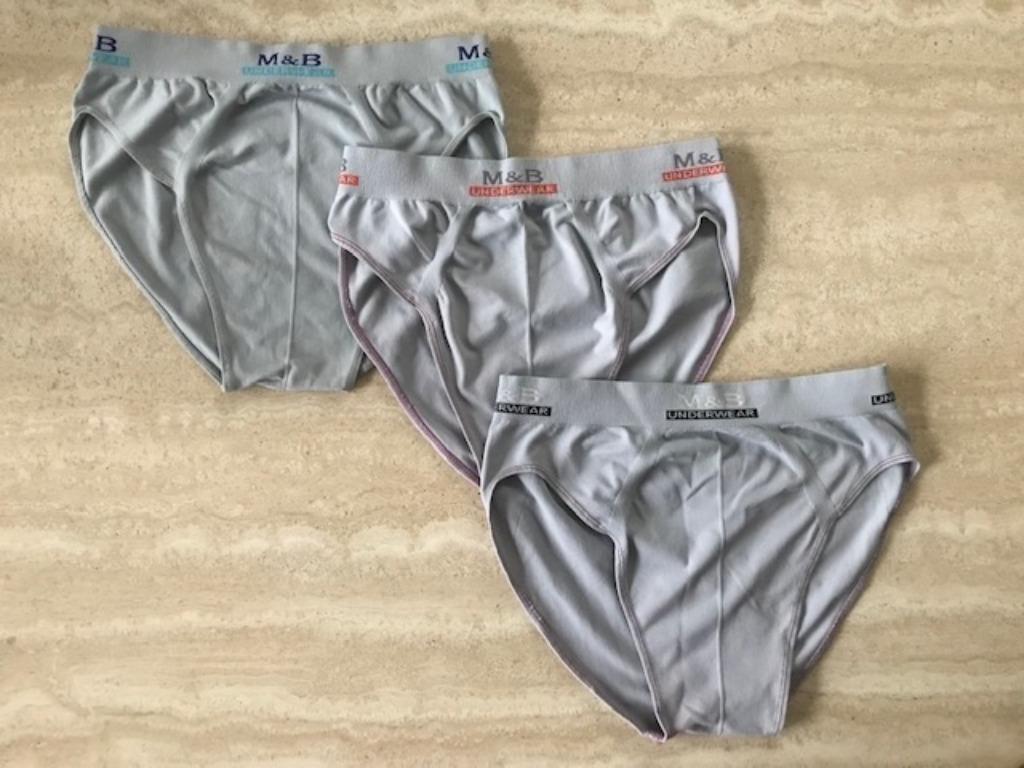 3 Heren slips M&B - maat l (prijs/stuk) (nr3291), Ophalen of Verzenden, Grijs, M&B, Slip