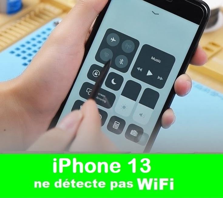 Réparation iPhone 13 ne détecte pas le Wifi | Wifi est grisé, Enlèvement, Apple iPhone