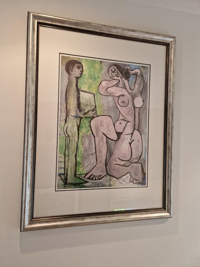 Pablo Picasso " Nu au miroir ", Antiek en Kunst, Ophalen of Verzenden