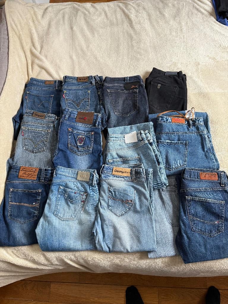 Lot vêtements femme marques (Replay, Levi's,...)– Taille S/M, Enlèvement, Porté, Taille 38/40 (M)