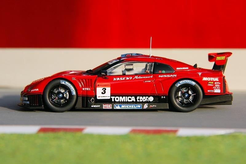 Nissan R35 GT-R GT500 Hasemi Tomica #3 2009 - Ebbro, Ophalen of Verzenden, Zo goed als nieuw, Auto, Overige merken