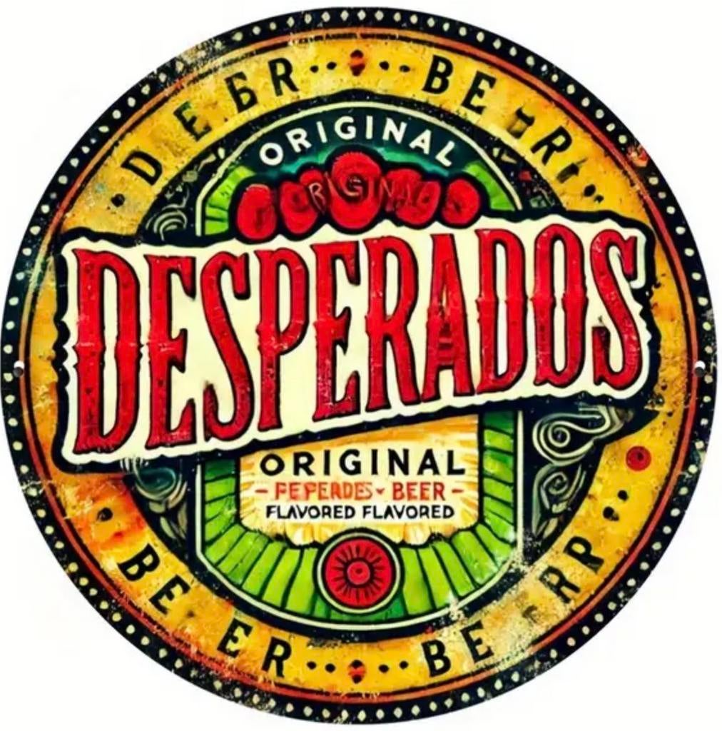 Panneau en bois Desperados - décoration rétro vintage neuf, Collections, Marques & Objets publicitaires, Enlèvement ou Envoi, Neuf