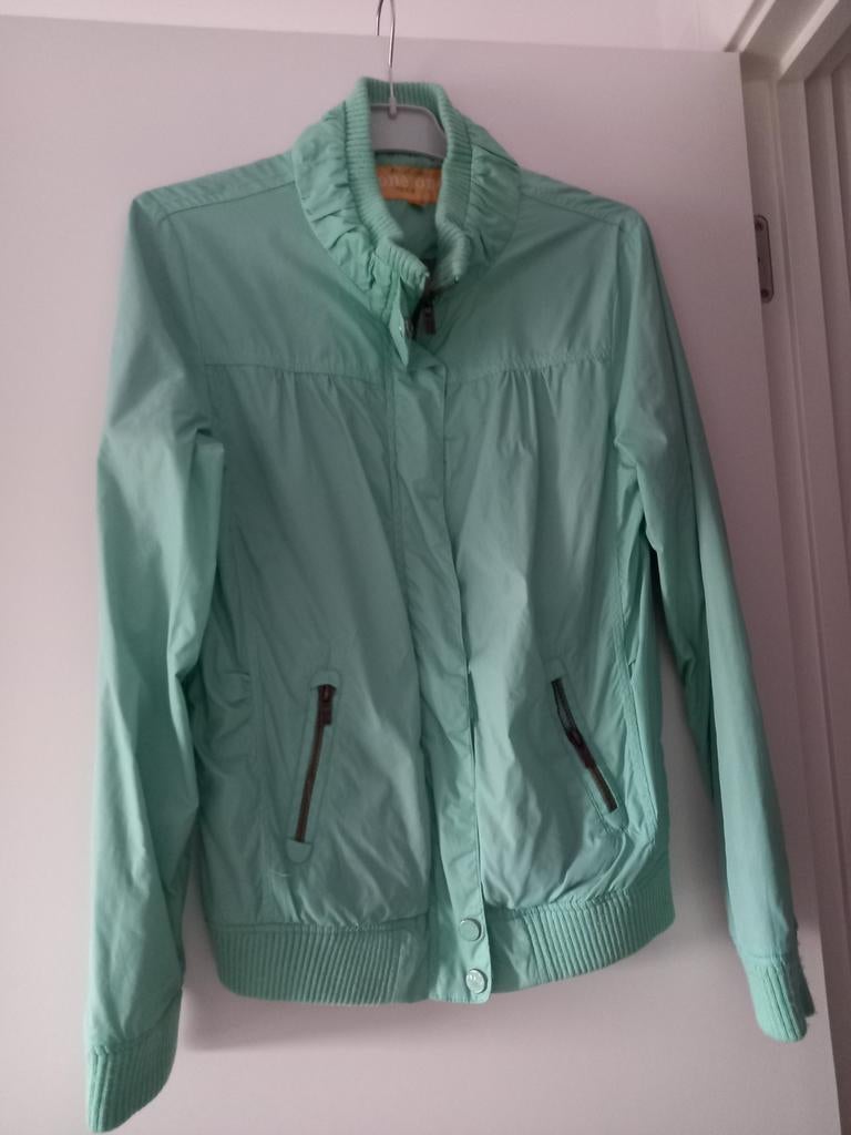 ^Veste de pluie turquoise T164, Comme neuf