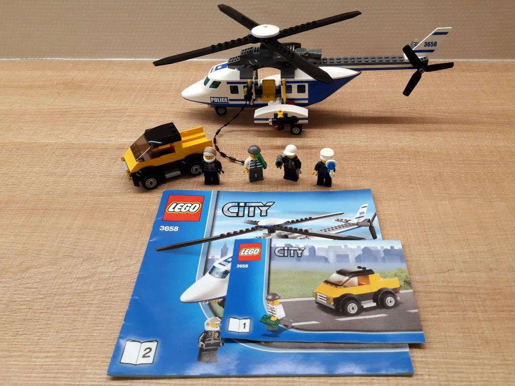 LEGO 3658: politiehelikopter, ZGAN, 100% compleet!, Ophalen of Verzenden, Zo goed als nieuw, Complete set, Lego