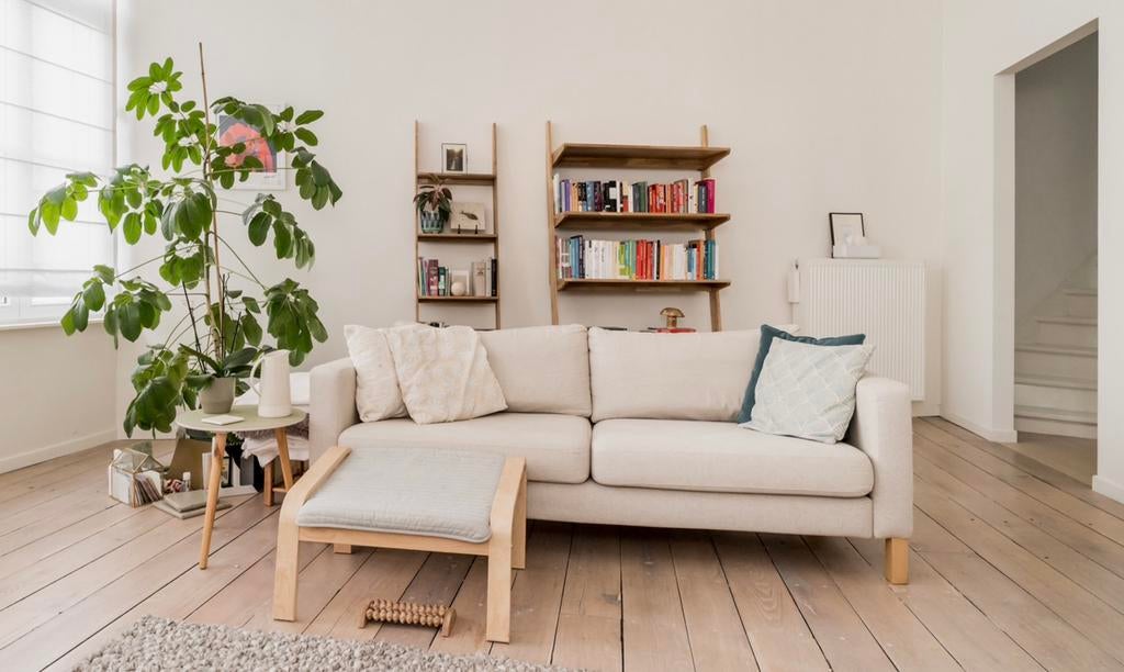 Canapé 3 places - Karlstad (Ikea), Maison & Meubles, Trois personnes, Banc droit, Comme neuf, Enlèvement