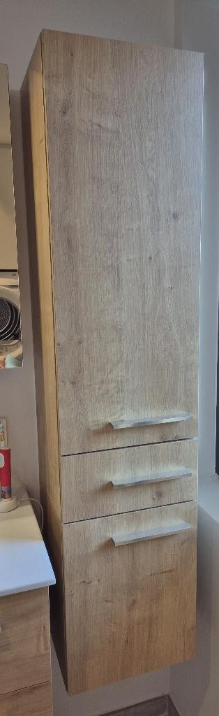 Badkamermeubel kolomkast, Maison & Meubles, Salle de bain | Meubles de Salle de bain, Enlèvement, Comme neuf, Armoire (mi-)haute
