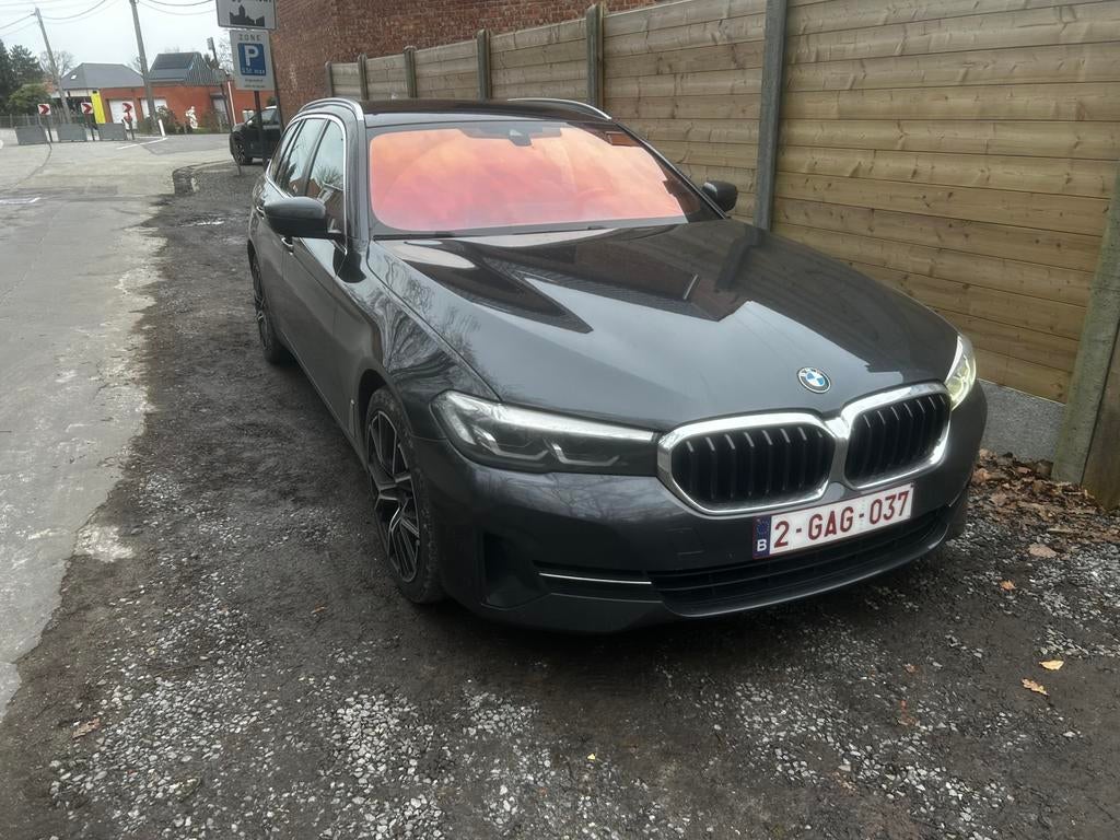 BMW 5 Touring 518d Mild Hybrid + EuroAssistance Gold +Carpas, Autos, Cuir, Entretenue par le concessionnaire, 5 portes, Automatique