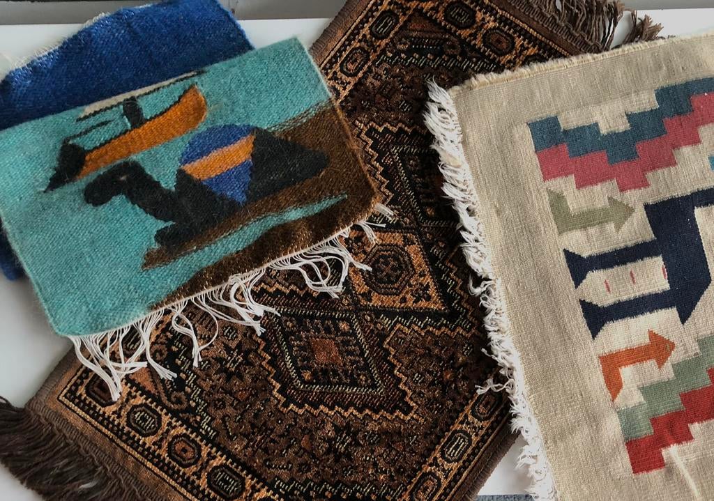 3 mini tapis, Enlèvement ou Envoi, Comme neuf, Crème